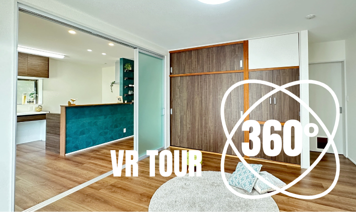 リフォーム後のリビング　360°VRツアー紹介用アイキャッチ画像