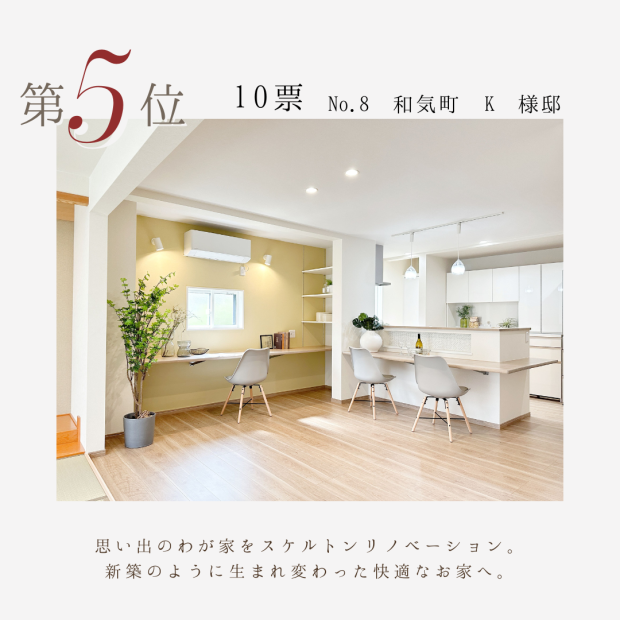 施工例コンテスト結果発表　5位