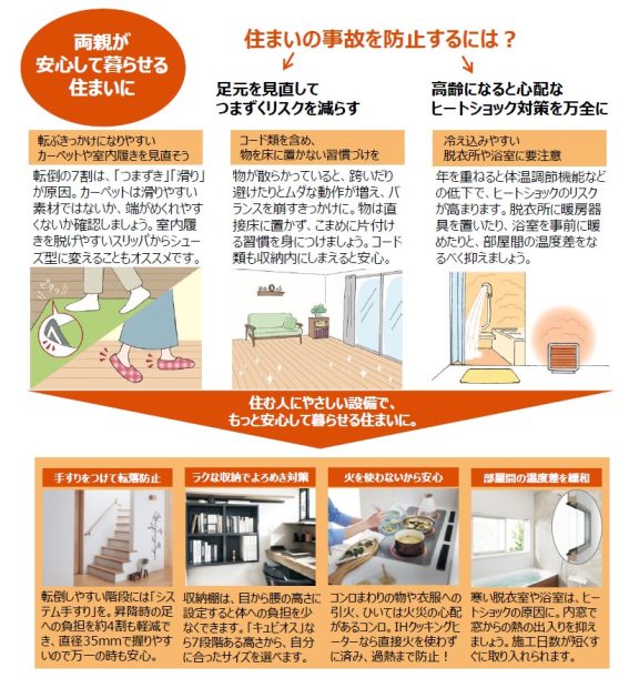 住まいの事故を減らすには？　ポイント紹介