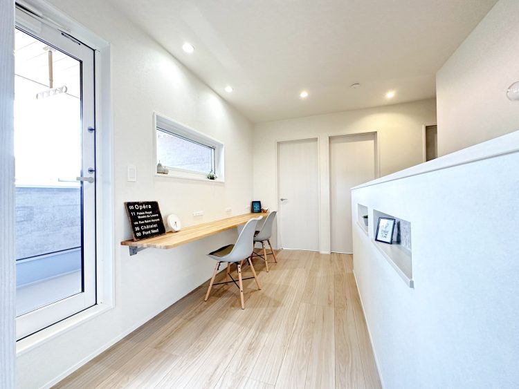 2Fホールのワークスペース用カウンター